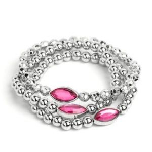 Pink Rhinestone Bracelet